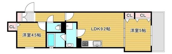 セレニティ小若江A棟の間取り画像