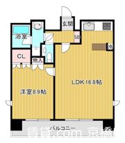 リーガル大阪城北の間取り画像