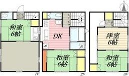 大阪市平野区長吉出戸戸建の間取り画像
