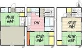 大阪市平野区長吉出戸戸建の間取り画像