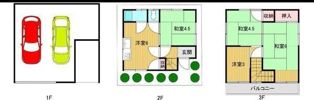 出戸ガレージハウスの間取り画像