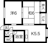 ロイヤルメゾン出戸の間取り画像