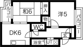リバーヒル八尾の間取り画像