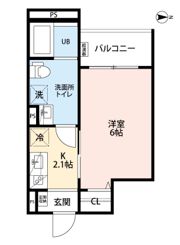 CRASTINE小路東B（クラスティーネショウジヒガシビー）の間取り画像
