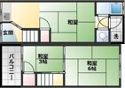 瓜破東3丁目テラスハウスの間取り画像