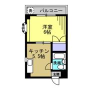 平野西シャルマンの間取り画像