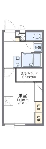 レオパレス香風の間取り画像