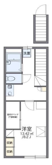 レオパレスベルデの間取り画像