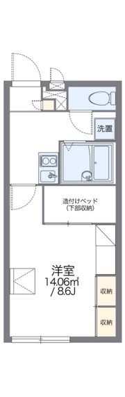 レオパレスいわきTAIRAの間取り画像