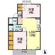 ハイツ御城 Bの間取り画像
