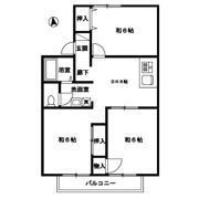 グリューネハイツ Aの間取り画像