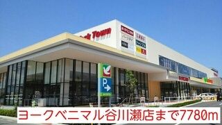 近くのヨークベニマル谷川瀬店まで7,780m(徒歩98分)