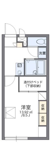 レオパレスピュアの間取り画像