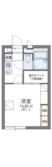 レオパレスハイマットの間取り画像