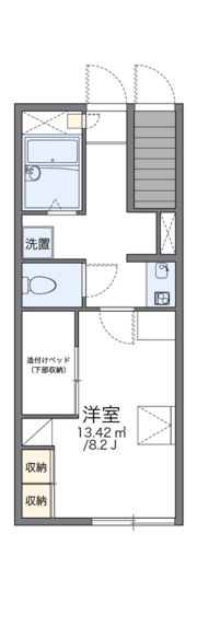 レオパレスカヤーテの間取り画像