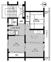 ビレッジハウス常磐2号棟の間取り画像