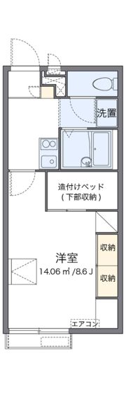 レオパレスなかじまの間取り画像