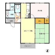 サンウッド Aの間取り画像