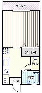 ハイツ柳1階の間取り画像