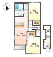 Honesty（オネスティ）の間取り画像