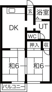 東洋スカイハイツの間取り画像