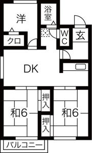 東洋スカイハイツの間取り画像