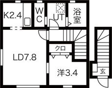 grand parace浪江 Iの間取り画像