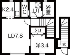 grand parace浪江 Iの間取り画像