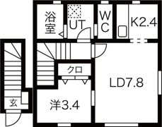 grand parace浪江 IIの間取り画像