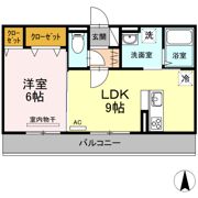 カエツリアルフィールド広野D－roomの間取り画像