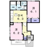 ヴェルレージュの間取り画像