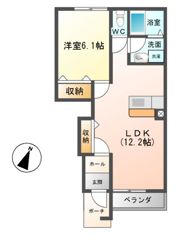 ビバリーヒルズ イワキの間取り画像