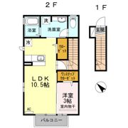 フレールαの間取り画像