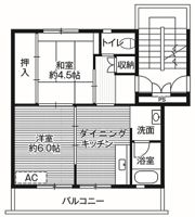ビレッジハウス好間1号棟の間取り画像