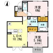 アズールDの間取り画像