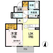 インペリアル パレス Aの間取り画像
