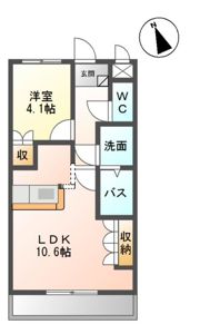 ルミナスガーデン Bの間取り画像