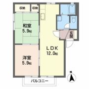 ソレアード Bの間取り画像