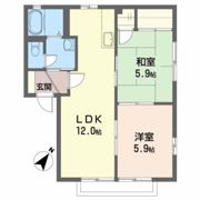 メゾン．ド．エム Cの間取り画像