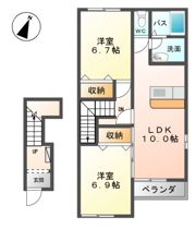 クレストール高倉の間取り画像