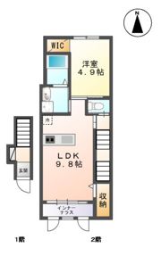ハピネスIの間取り画像