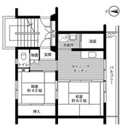 ビレッジハウス好間1号棟の間取り画像