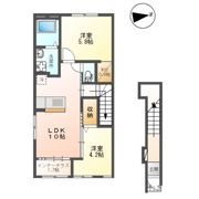 （仮称）内郷内町新築アパートの間取り画像