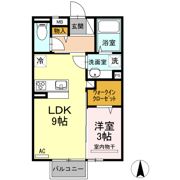 ロイジェントパークス広野 Aの間取り画像