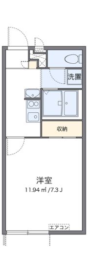 レオパレスなかじまの間取り画像