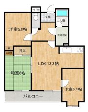 ソシア高月★平道匠小路★ペット可物件の間取り画像