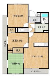 ソシア高月★平道匠小路★ペット可物件の間取り画像