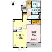 クレアトゥール柏 Aの間取り画像