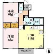 ベルボナール Bの間取り画像