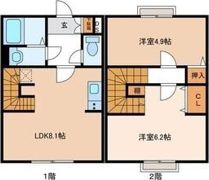 前河原コーポの間取り画像